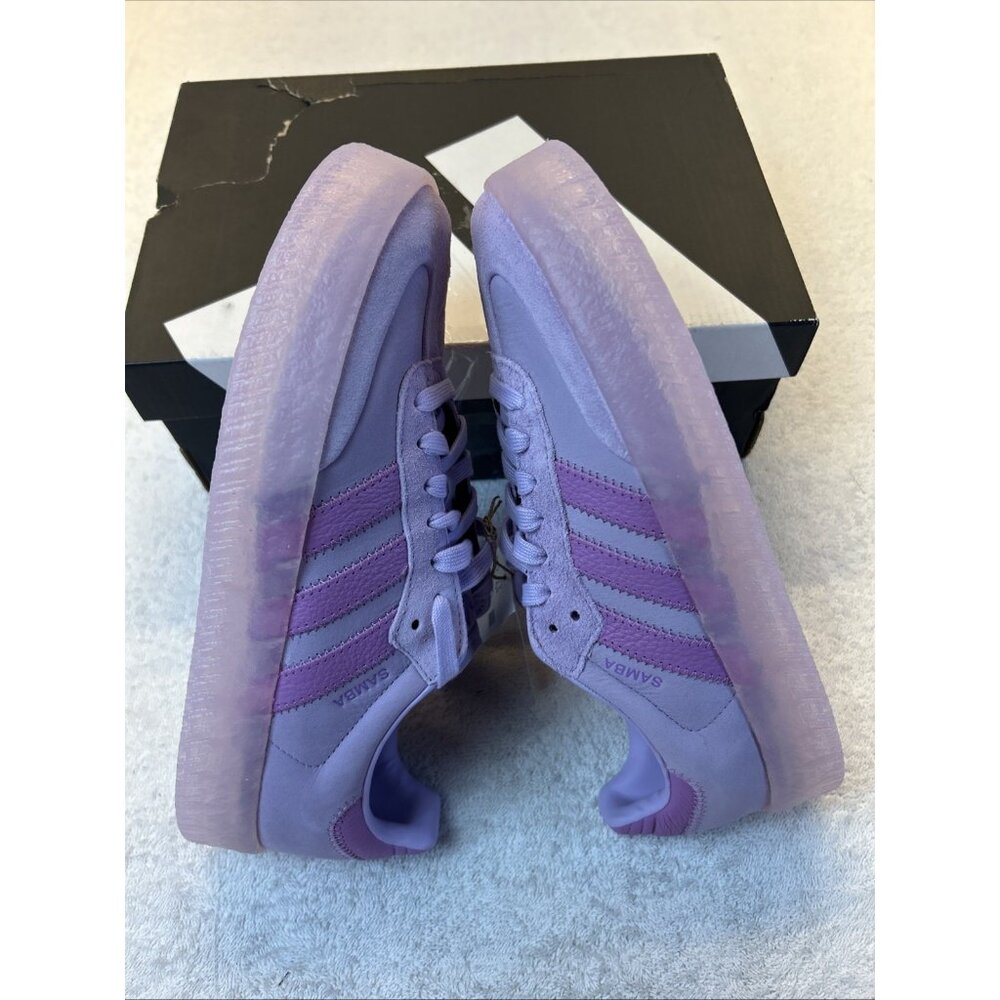 Adidas Samba Purple/Purple Gum Sole Sneaker JS3956 Women SZ 9 New in Box - Picture 3 of 10
